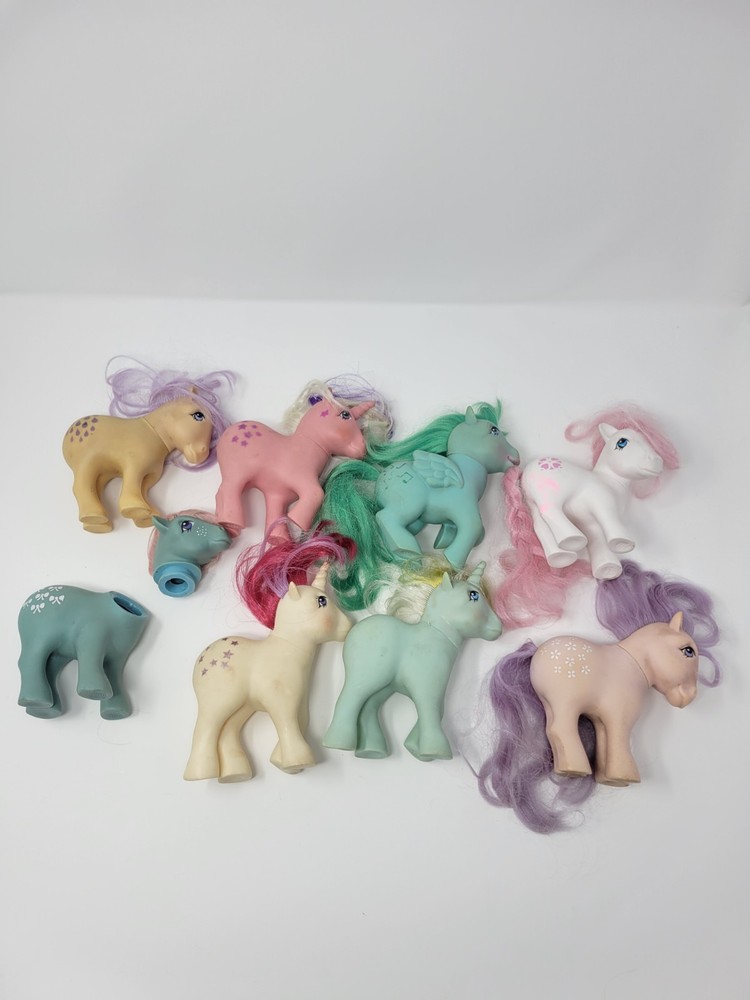 My Little Pony Lot Hasbro G1 8 Figures Bait As Is Ooak