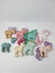 My Little Pony Lot Hasbro G1 8 Figures Bait As Is Ooak