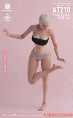 Worldbox AT210 1/6 Female Body Joint Movable Bee Waist Light Tan 12″ Figure