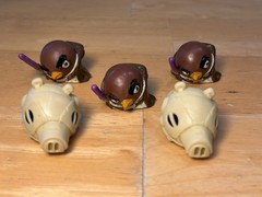 Angry Birds Star Wars Telepods Toy Lot, 53 Birds and Pig Figures Hasbro