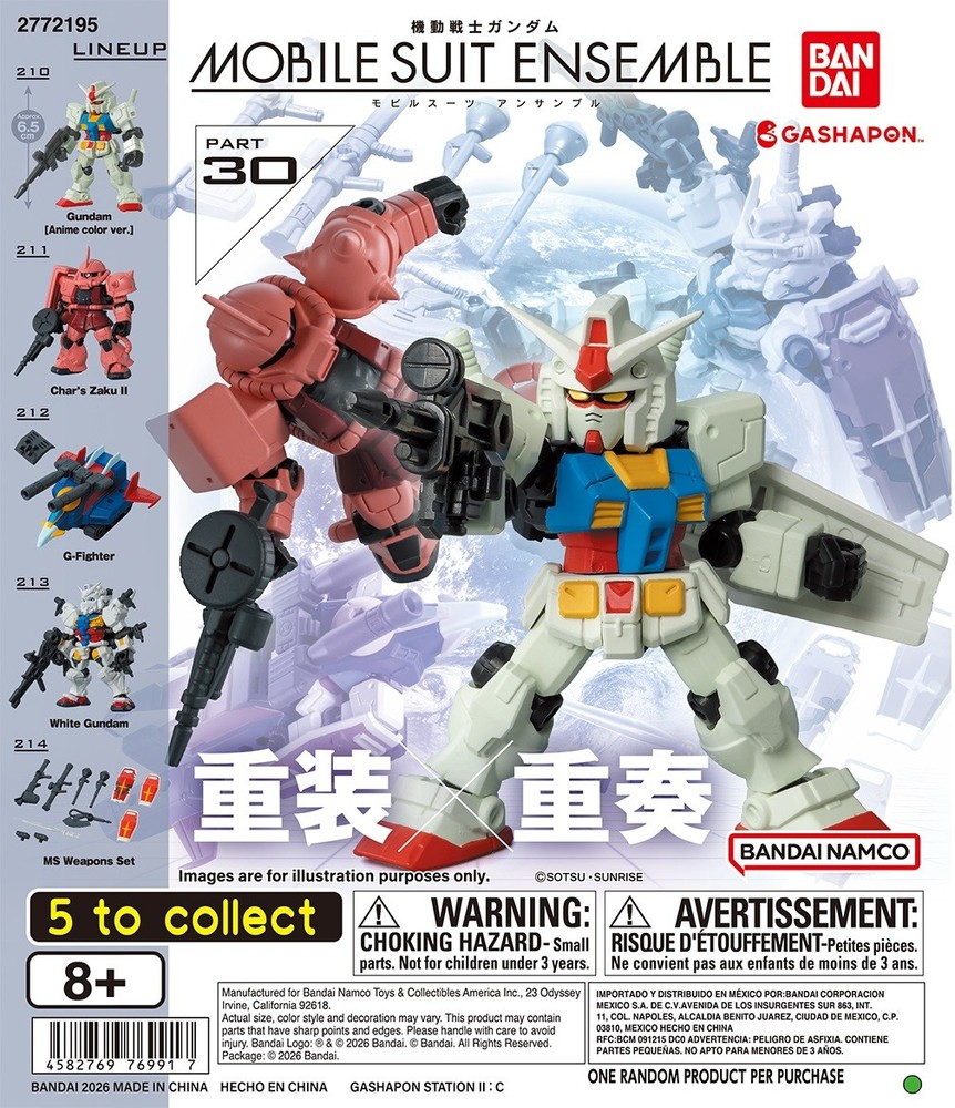 Bandai Gashapon Gundam Mobile Suit Ensemble MSE Part 30 Capsule – 1 Random