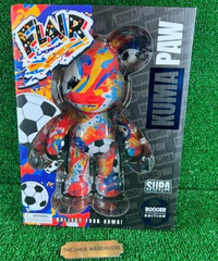 Supa Kuma Paw 9.5″ World Cup Soccer Edition FLAIR & CLUTCH Bear Figure SET-2 NEW