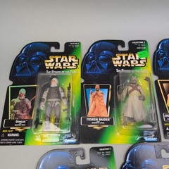 VTG Kenner Star Wars POTF 14 Figures Carded 1997 Collection 2 & 3 w/ Branded Box