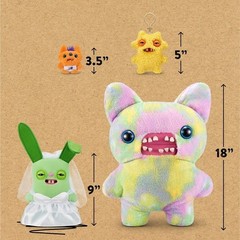 Fuggler 🔔 RABBID RABBIT 🔔 9″ Plush NEW! Valentine’s Wedding Day ⏩ Ship
