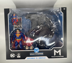 New McFarlane DC Multiverse Monsterverse Justice League Superman vs Godzilla Set