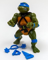 TMNT Leonardo w/Belt (1988) & 3 weapons (Blue) Playmates Toys Mirage SHIPS FREE