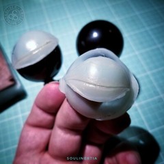 Baby Yoda Grogu Eyelids – Sideshow realistic version hand painted silicone lids