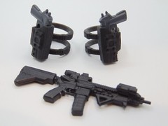 1:12 Scale Tactical Load-Out Custom Weapons and Accessories Set for 6″ Figures