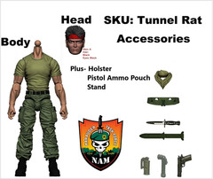 Marauder Task Force 1:18 Tunnel Rat Vietnam KS A-TEAM Exclusive