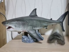 Wanlongtang Megalodon Shark Statue Original Prehistoric Dinosaur Model
