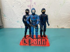 VINTAGE GI JOE Stand Action figure stand. Up to 3 per stand. Retro Cobra Display