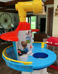 Paw Patrol My Size 33″ Lookout Tower Tested 4 Figures 6 Vehicles Works Clean