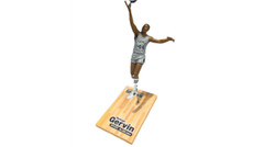 McFarlane NBA Legends 4 George Gervin (San Antonio Spurs) Exclusive ABA Silver