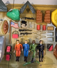 Vintage 1983 Galoob A Team Combat Headquarters Set With Box Incomplete Rare