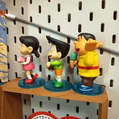 DORAEMON Shizuka Goda Suneo Honekawa 3.5″ Mini Figure w Stand Toy Lot of 3 Rare