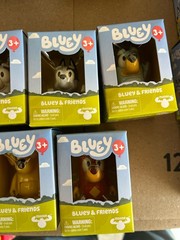 Bluey & Friends Bingo Muffin Socks Coco Rusty Lucky Figures 7 Moose Toys Box Lot