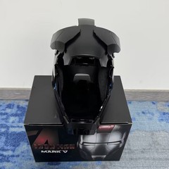 US Iron Man MK5 Black 1:1 Helmet Wearable Voice-control Open&Close Cosplay Boxed