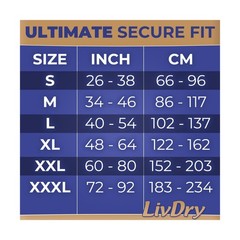 LivDry Ultimate Adult Incontinence Underwear, Max Absorbent Adult Diapers wit…