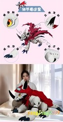 Refined 60cm Stuffed Toy Huckmon Plush Doll Anime Collect Pillow Fans Xmas Gift