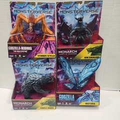 MonsterVerse ION DRAGON Monarch Kong Vs Godzilla Titanus Scylla Mothra Vark 6″