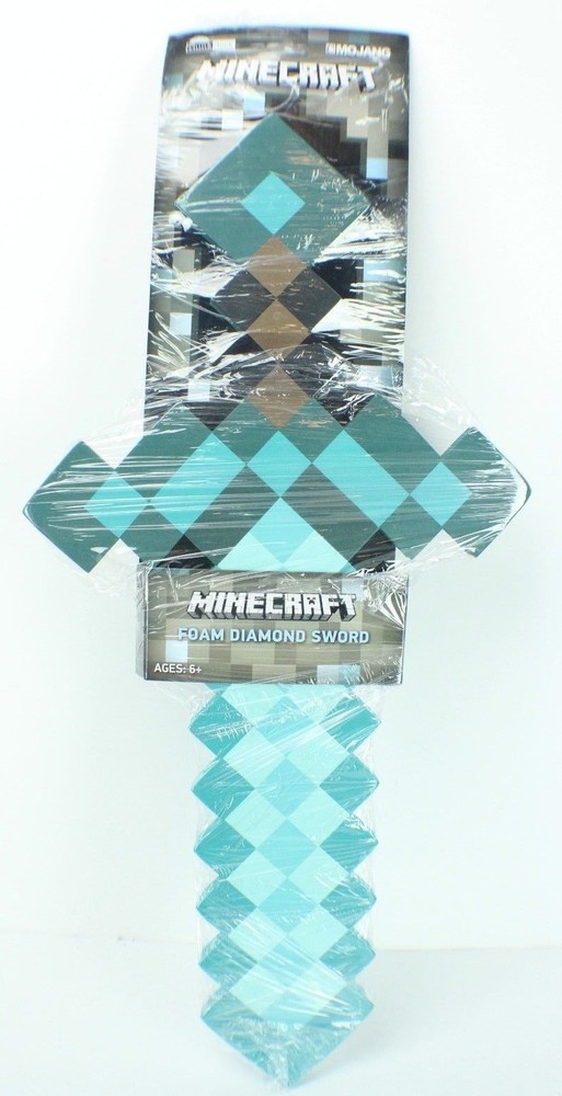 MInecraft Foam Diamond Sword Think Geek Size 24 in x 0.5 in x 11.5 in