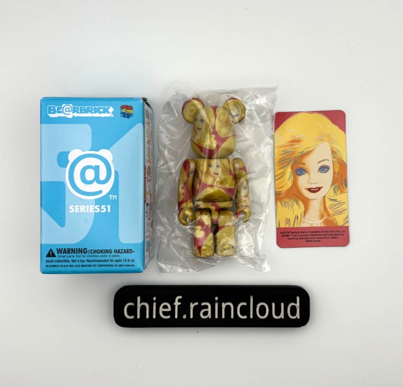 Bearbrick Barbie Series 51 Artist Andy Warhol – Medicom Toys 100% Sealed Product