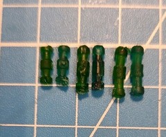 1/12 scale 6″ action figure elbow and knee joint pins- Hasbro Type (x6)