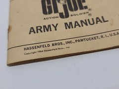 Vintage GI Joe Action Soldier Army Manual Catalog Advertising Fold Out Paper Lot