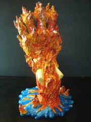 FLAME HAND Custom Kidrobot Santa Cruz Skateboards Screaming Hand Figure