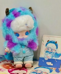 Authentic DIMOO WORLD x PIXAR Series Blind Box Figures Toy Plush Pendant Doll