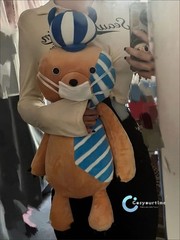 60Cm Anime Perona Zombie Bear Kumasy Plush Toy Stuffed Bear Cos Doll Xmas Gift