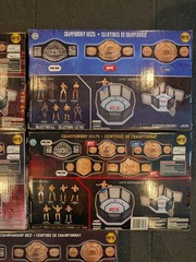 Jakks Pacific UFC 5 Foam Championship Belt Replicas. Rare! Complete Set Original