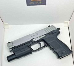 Resident Evil 4 Gun Pistol SG-09 R w/Gun Holder- Moving Slide 1:1 Model