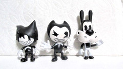 Bendy and the Ink Machine Meatly Games Mini Figures Lot Of 3