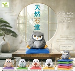 Cute Natural Stone Owl Mini Figure Random Japan Blind Box Gashapon Capsule Toy