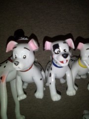 Vintage Justoys Bend-Ems 101 Dalmatians 6-Piece Gift Set: Bendable Figures