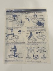VINTAGE GI JOE AIR CHARIOT BLUEPRINTS ARAH
