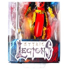 Mythic Legions Faustia Siege at Bjorngar Figure Red Gold Leodysseus FAST SHIP