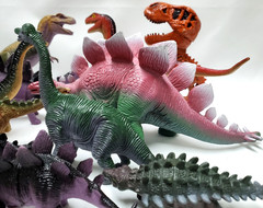 DINOSAURS Mixed Lot of 15 Toy Figures Branded/Unbranded Dinosaur Toys