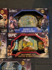 Jakks Pacific UFC 5 Foam Championship Belt Replicas. Rare! Complete Set Original
