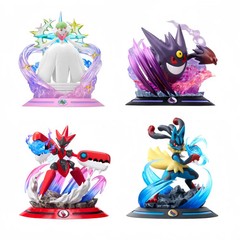 Anime Pokemon Action Figures Mega Lucario Mega Gardevoir Collect Series of Mode