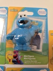 Set Of 5 Sesame Street Mini Figures Elmo, Big Bird, Oscar, Abby & Cookie Monster