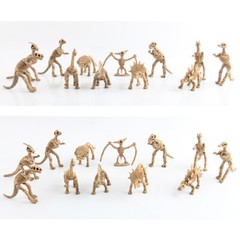 12 pcs Lot Unique Dinosaur Fossils Skeleton Figures Jurassic Park Dino Toy Model