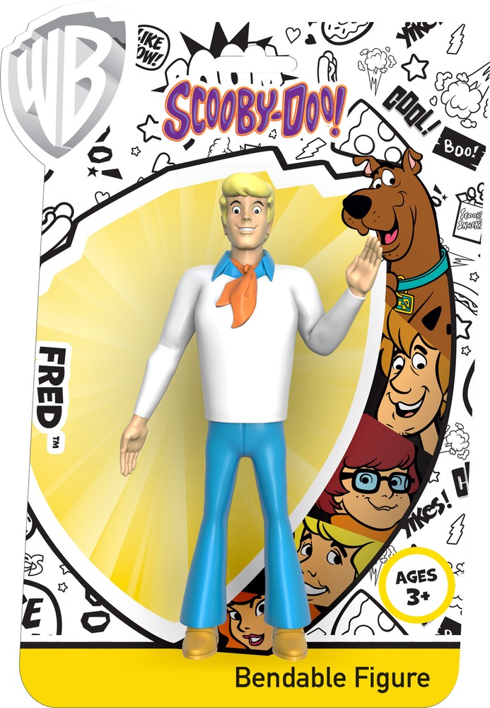 * FRED JONES SCOOBY DOO 5.5 IN HANNA-BARBERA BENDABLE FIGURE BY NJ CROCE – NEW *