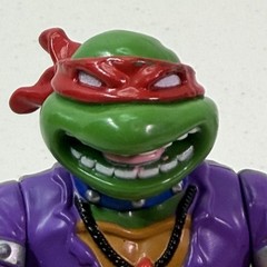 Vtg Teenage Mutant Ninja Turtles Heavy Metal Raph Figure 1991 TMNT Guitar