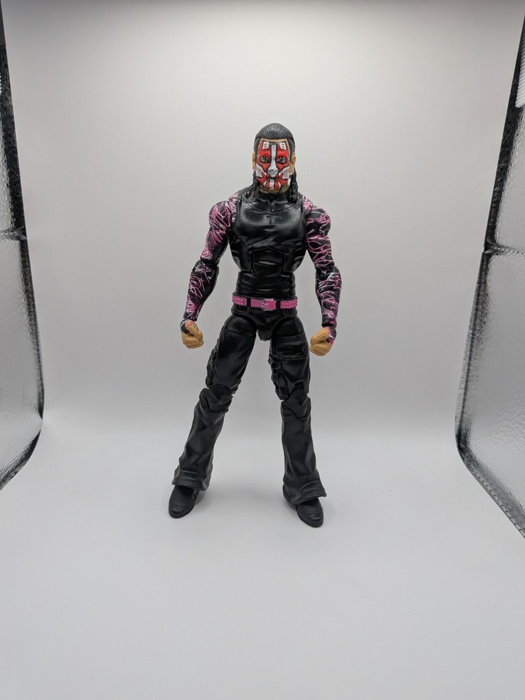 WWE Elite Jeff Hardy Action Figure Custom Mattel In pink,red,and white gear