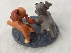 Disney PVC Figure Lady and The Tramp Dog Cake Topper Indonesia 1.5″ Toy Cute