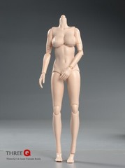 US 1/6 Woman Pale Skin Half-Seamless Female Movable Action Figure Body Model Toy