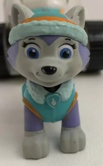 Paw Patrol Everest Arctic Rescue Dog Toy Figure w Snowmobile Husky Spin Master