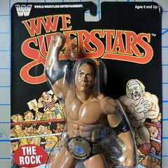 Mattel LJN WWE Superstars Series 3 The Rock Chase Black Card